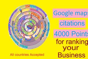 Portfolio for 1000 google point map citations